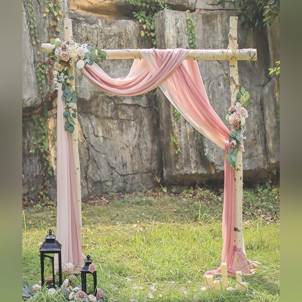 Blush, Dusty Rose and Mauve Arch Fabric